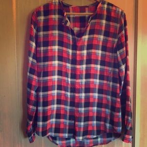 Equipment plaid blouse